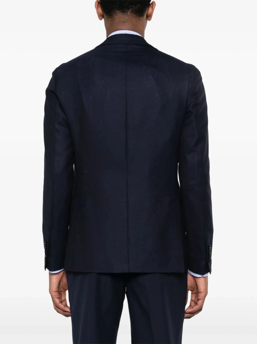 Sacou Lardini albastru din lana - Img 4
