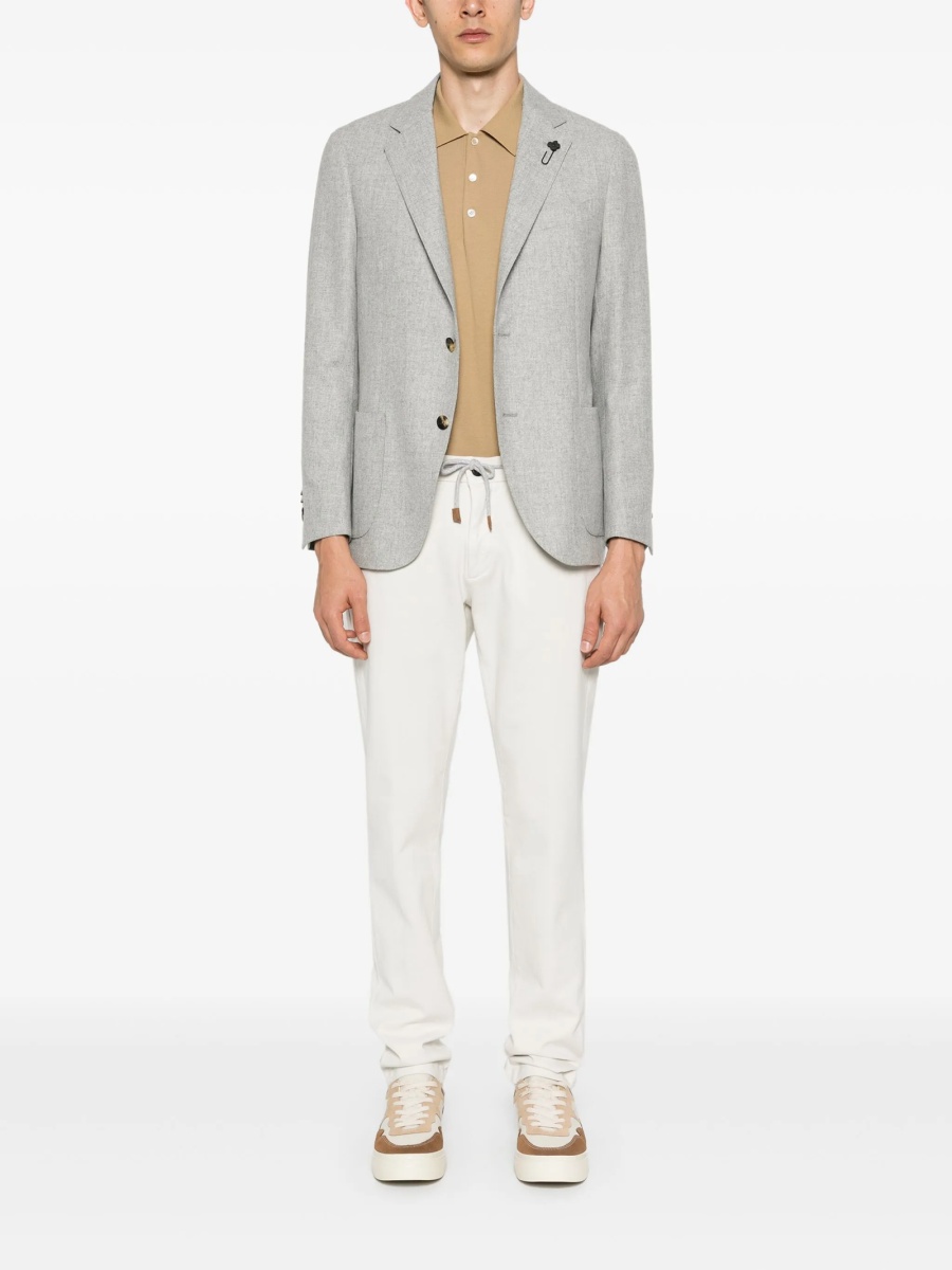 Sacou Lardini gri din lana si casmir - Img 2