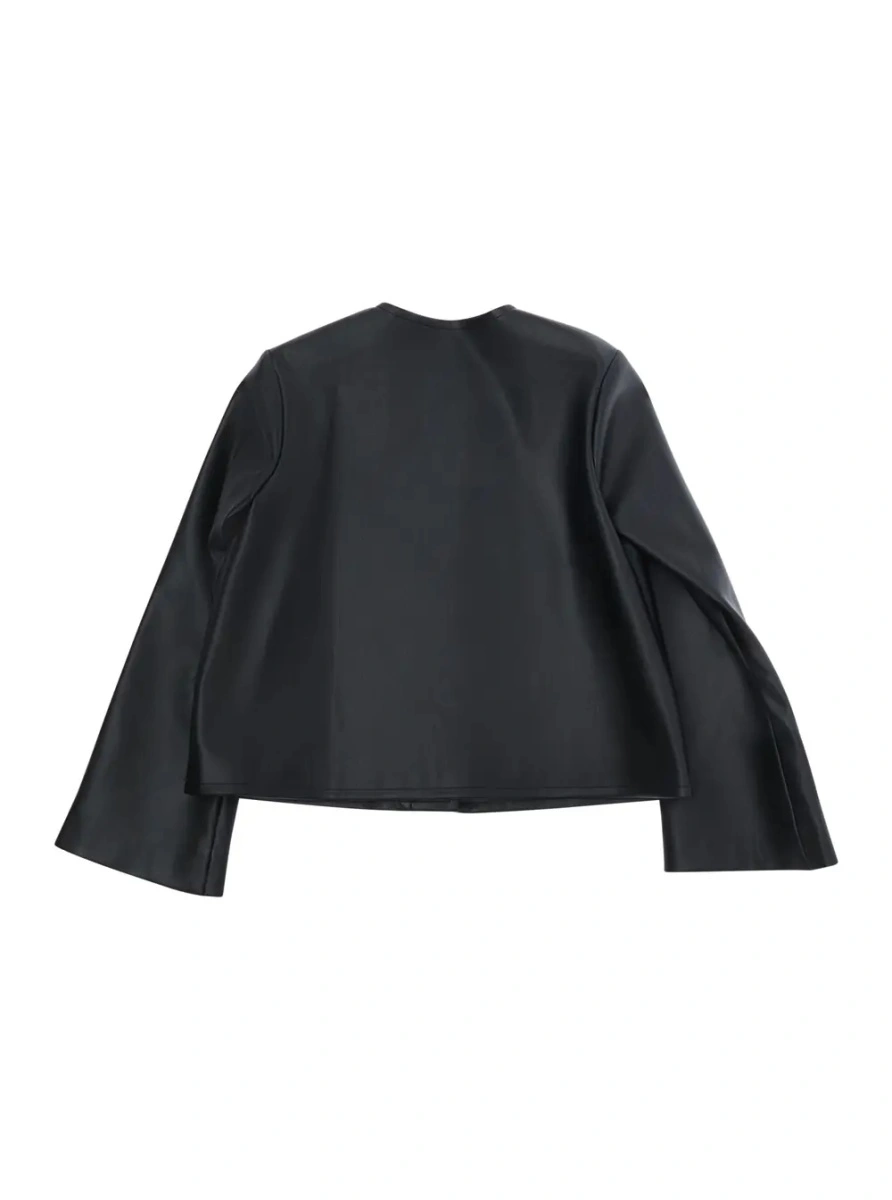 Sacou Marni negru din piele ecologica - Img 2