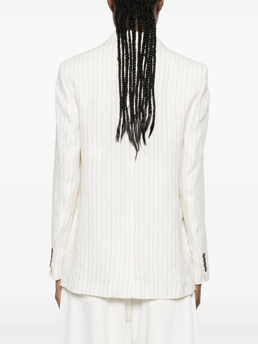 Sacou MaxMara Studio neutru din in - Img 4