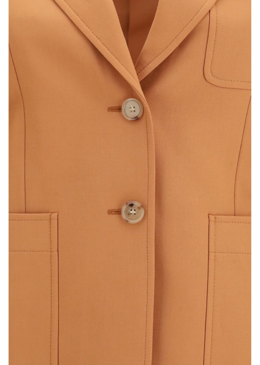 Sacou Straight-cut wool gabardine Blazer - Img 3