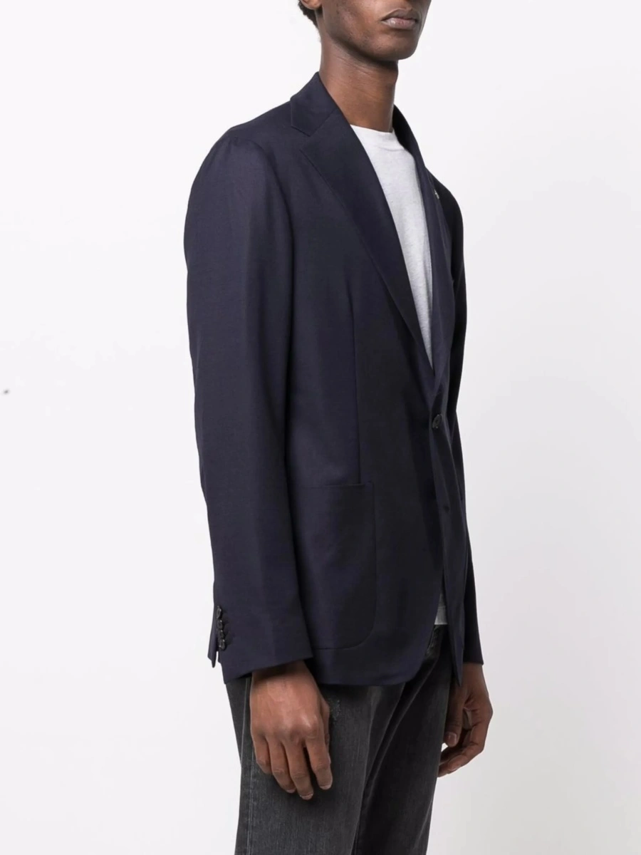 Sacou Tagliatore albastru din lana si spandex/elastan - Img 3