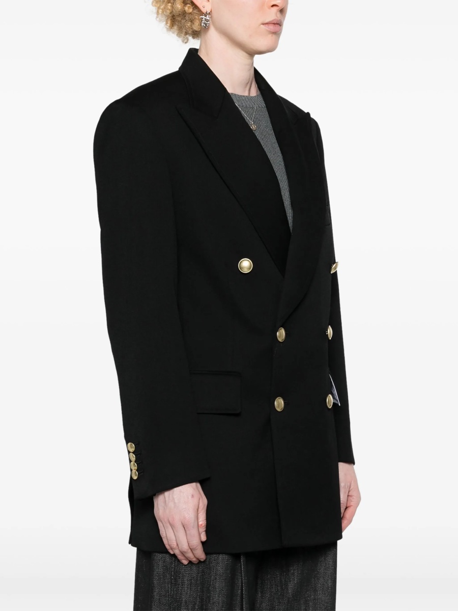 Sacou Victoria Beckham negru din polyester si lana - Img 3