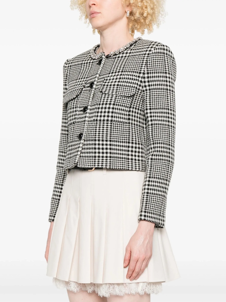 Sacouri Houndstooth Jacket With Crystals - Img 3