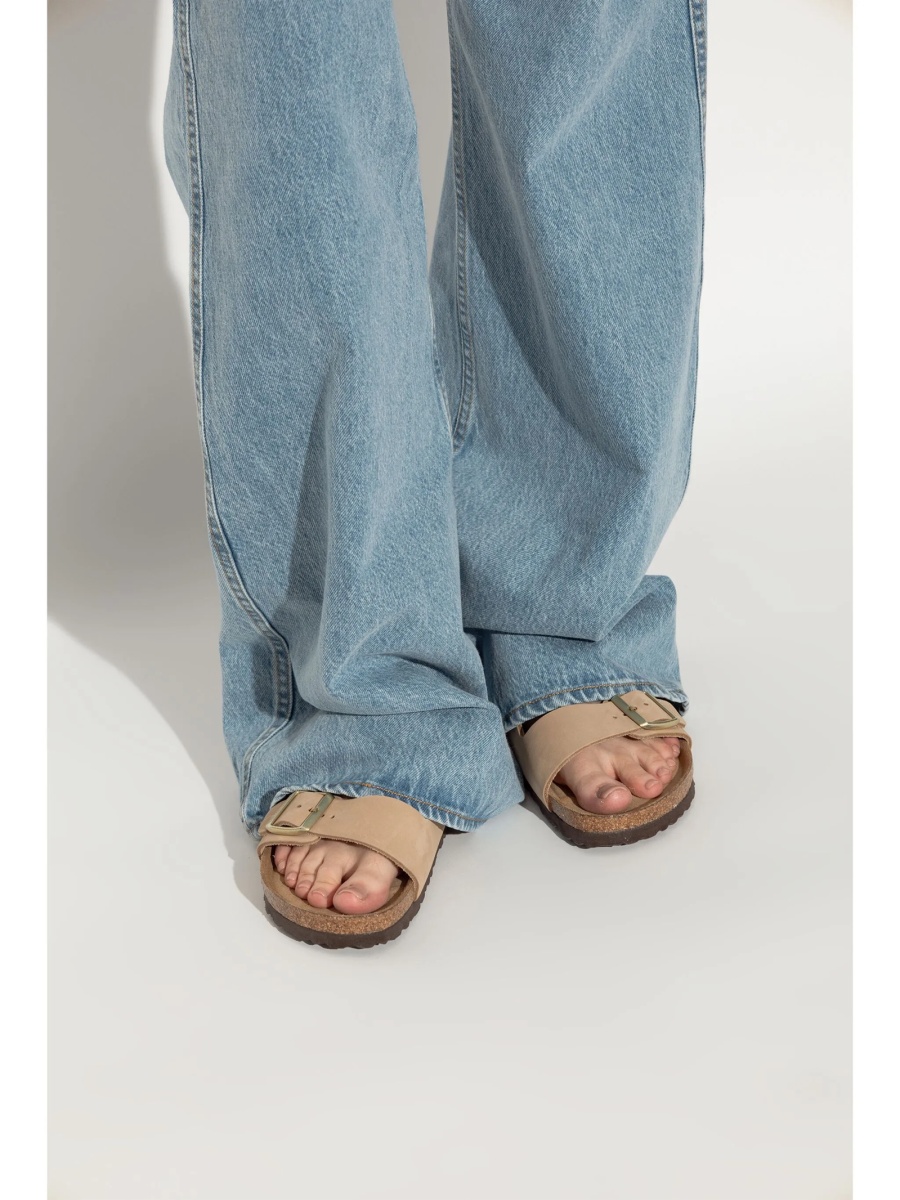 Sandale Birkenstock arizona neutre din piele - Img 2