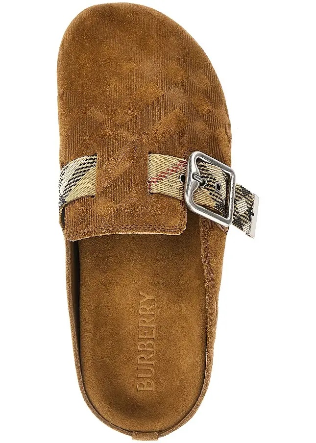 Sandale Check suede leather 'Urchin' clogs - Img 4