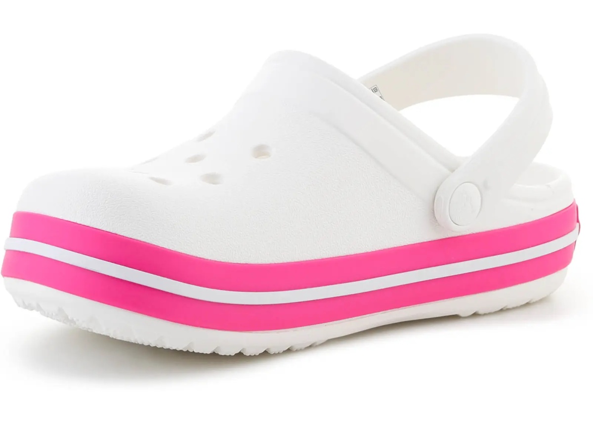 Sandale CROCBAND KIDS CLOG WHITE/PINK CRUSH - Img 3