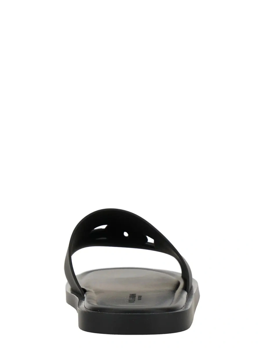 Sandale Dolce &amp; Gabbana negre din cauciuc - Img 4