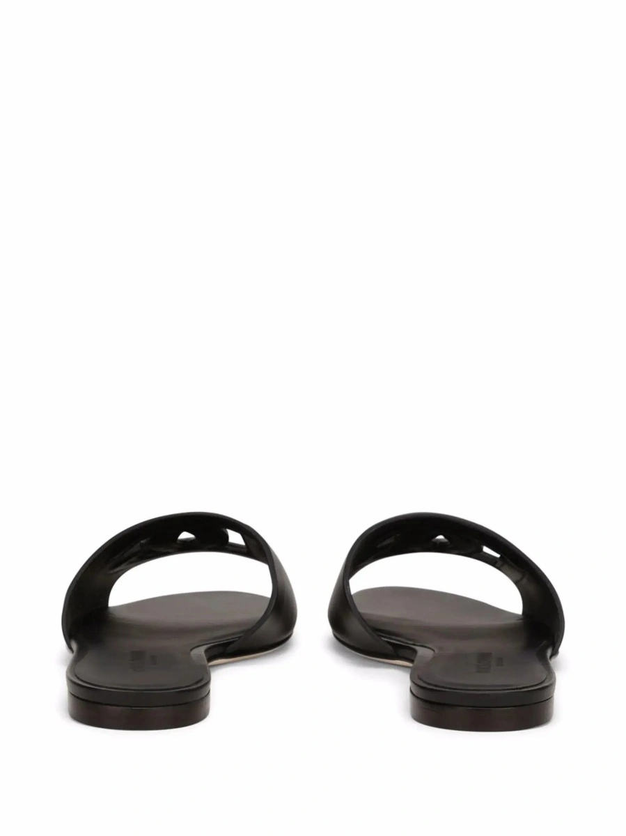 Sandale Dolce &amp; Gabbana negre din piele - Img 6