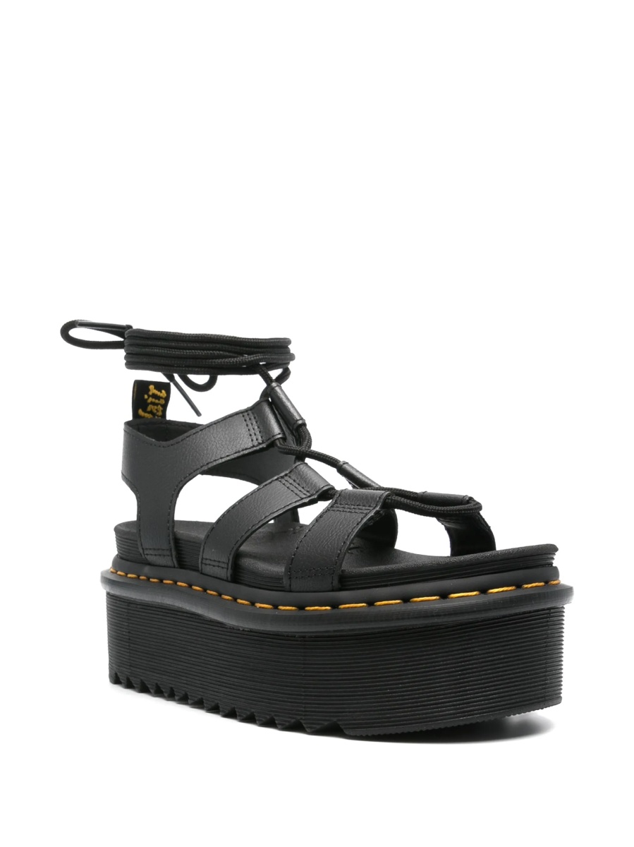 Sandale Dr. Martens negre din piele - Img 2