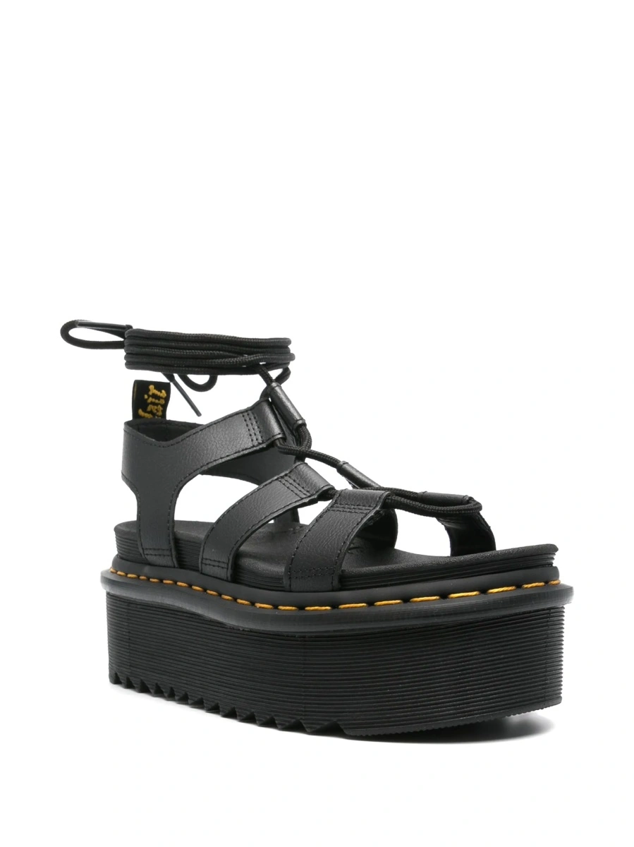 Sandale Dr. Martens negre din piele - Img 2