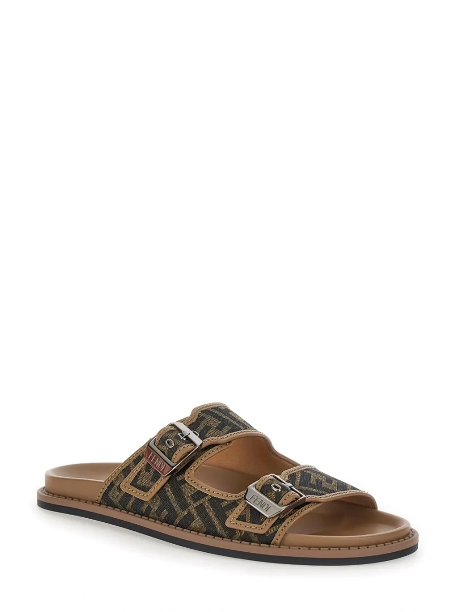 Sandale Fendi maro din piele - Img 2