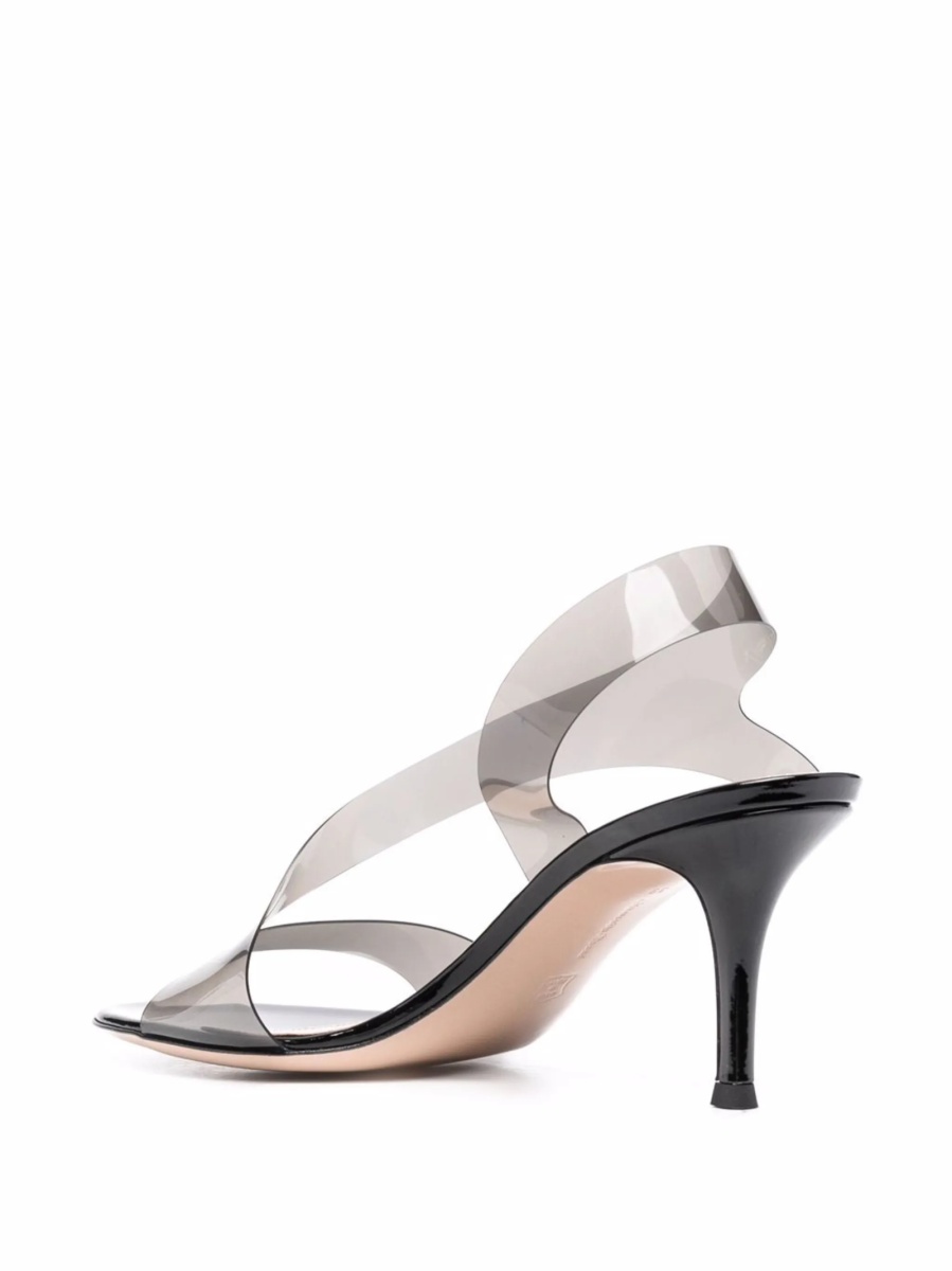 Sandale Gianvito Rossi gri din pvc - Img 3