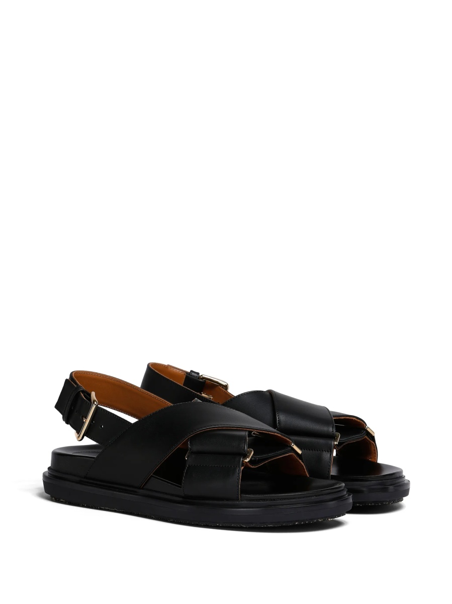 Sandale Marni negre din piele - Img 2