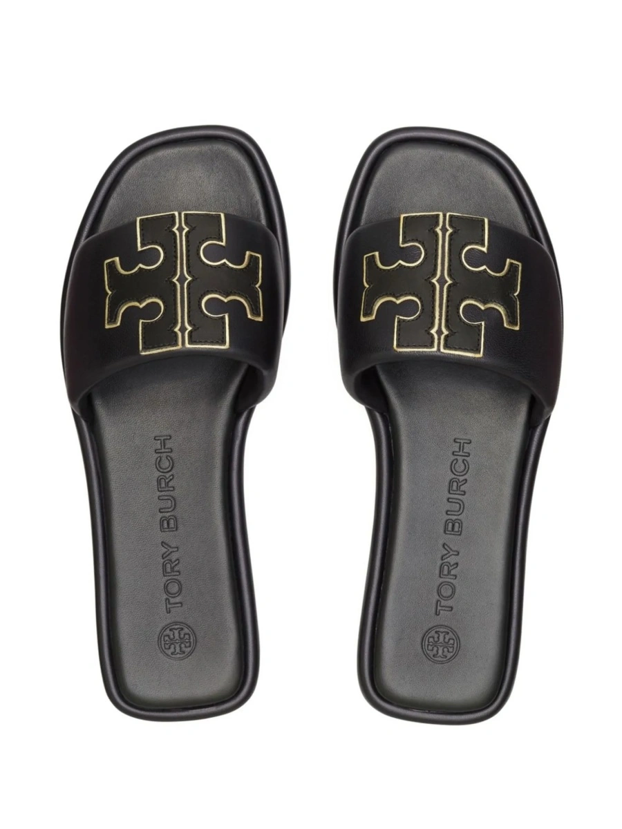 Sandale Tory Burch negre din piele - Img 4