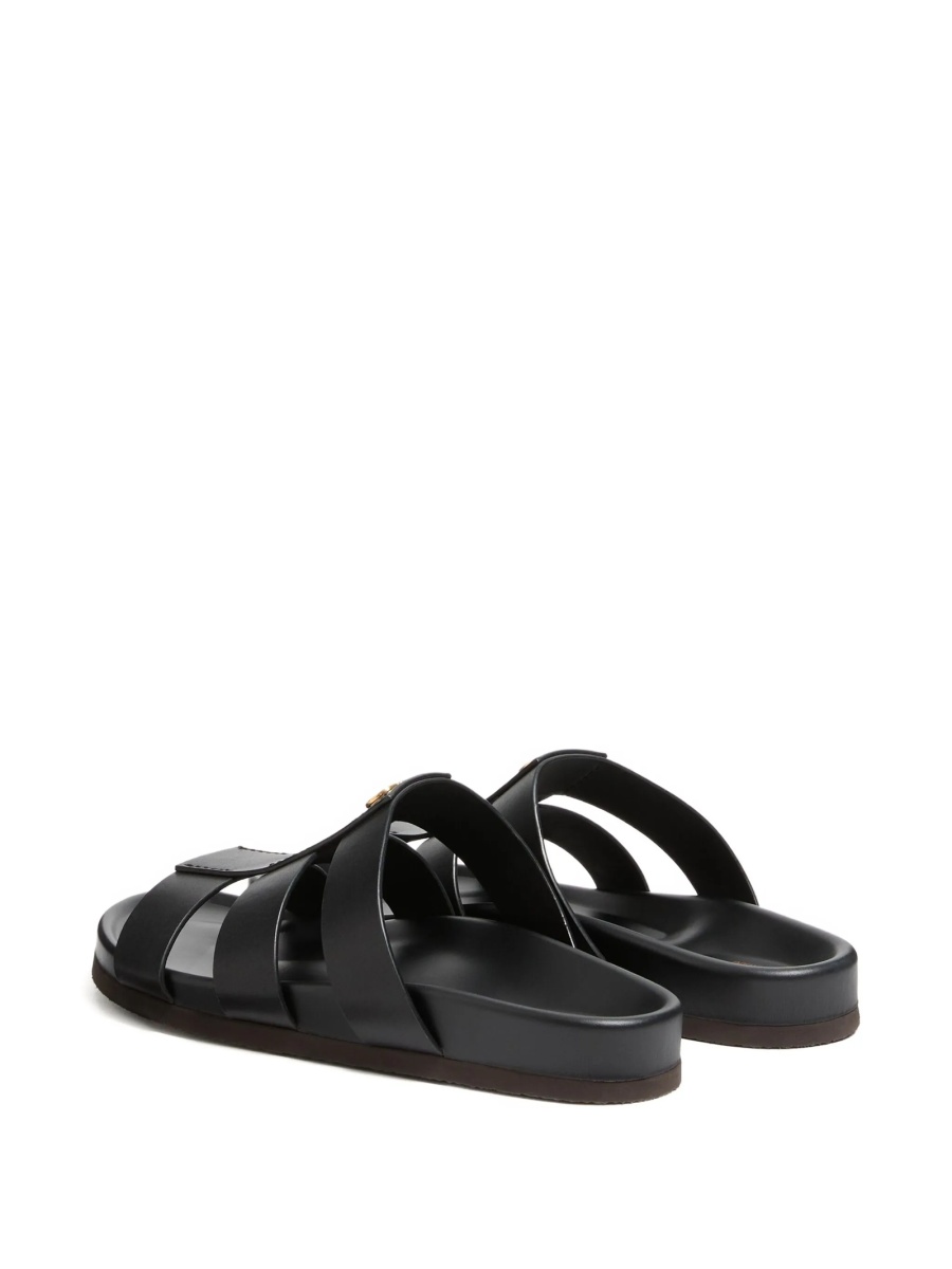 Sandale Valentino Garavani negre din piele - Img 3