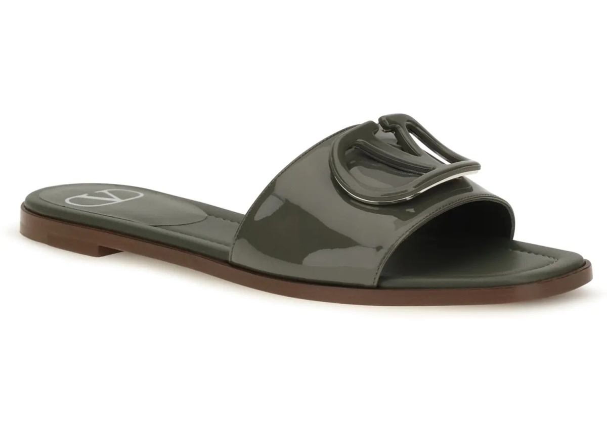 Sandale VLogo patent leather Slide Sandals - Img 2
