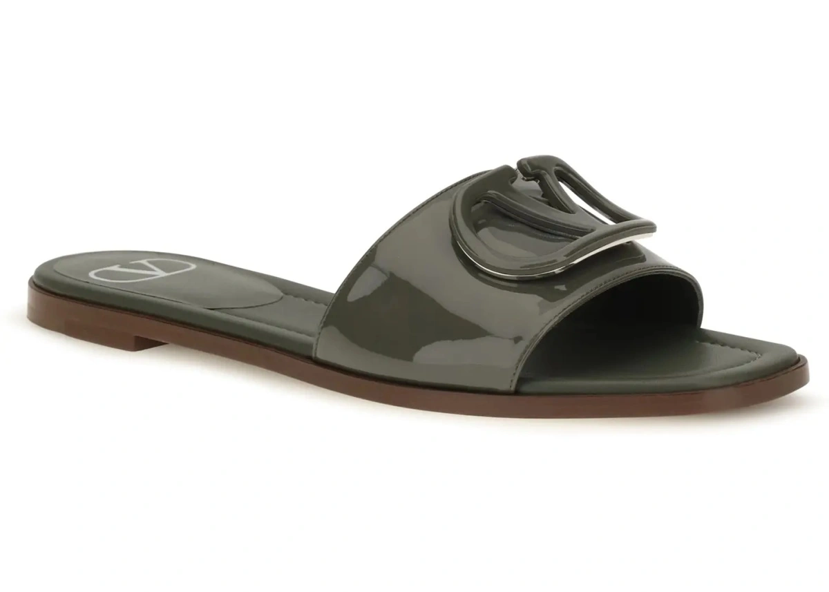 Sandale VLogo patent leather Slide Sandals - Img 2