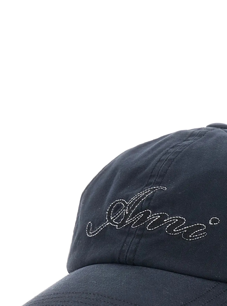 Sapca Black Baseball Cap with logo embroidery on the front in cotton for men - Img 3