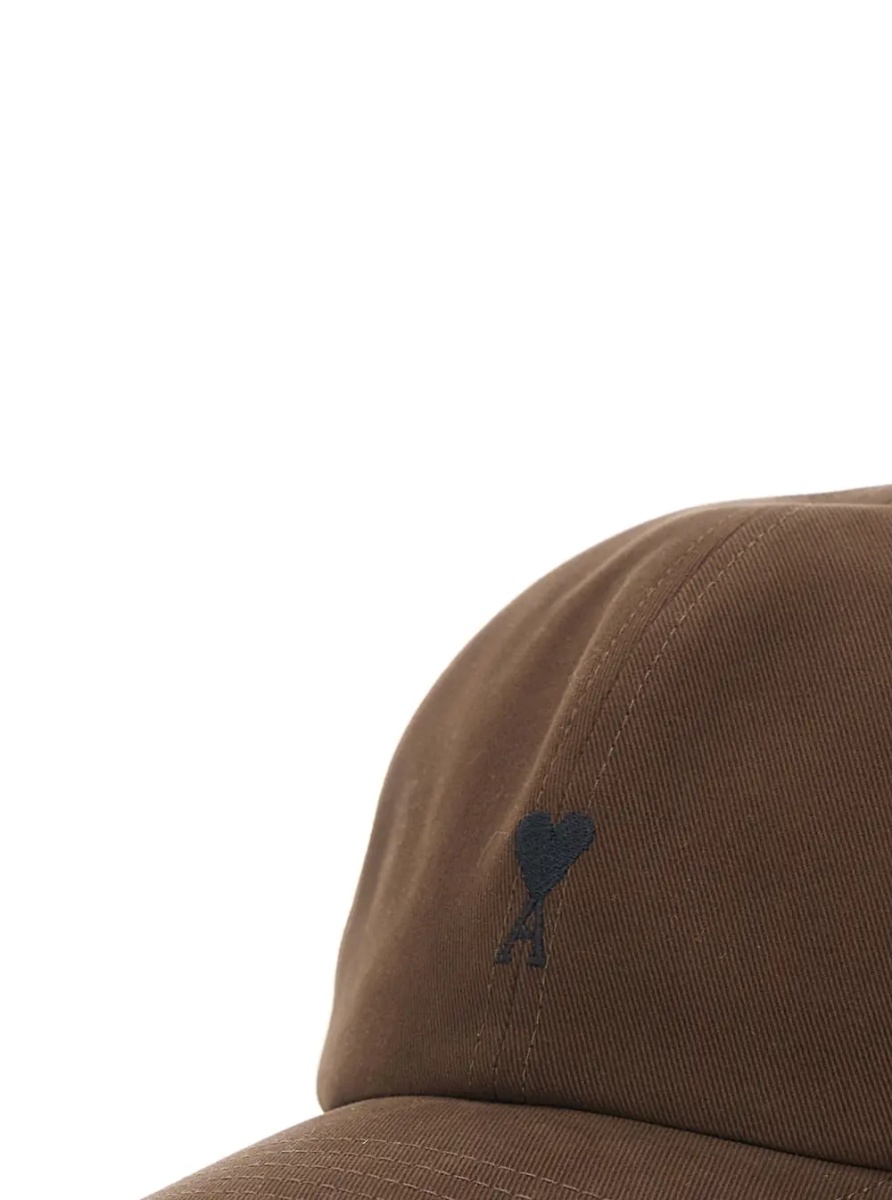 Sapca Brown Baseball Cap with Curved Brim and ADC Embroidery on the Front in Cotton for Men - Img 3