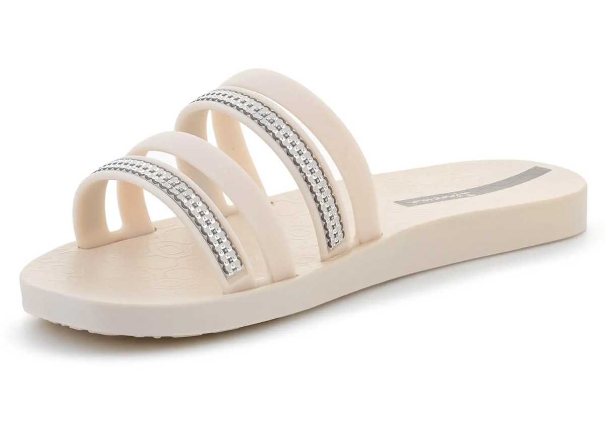 Slapi MESH SLIDE II FEM BEIGE/SILVER - Img 3