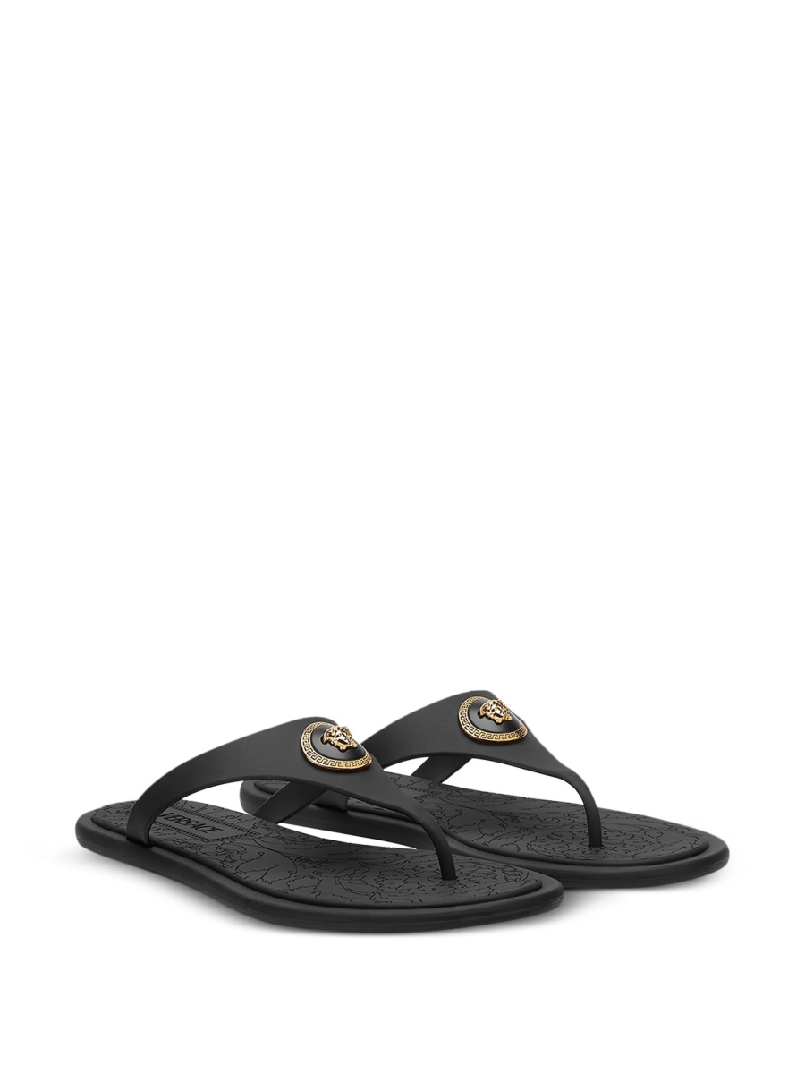 Slapi Versace negri din pvc - Img 2