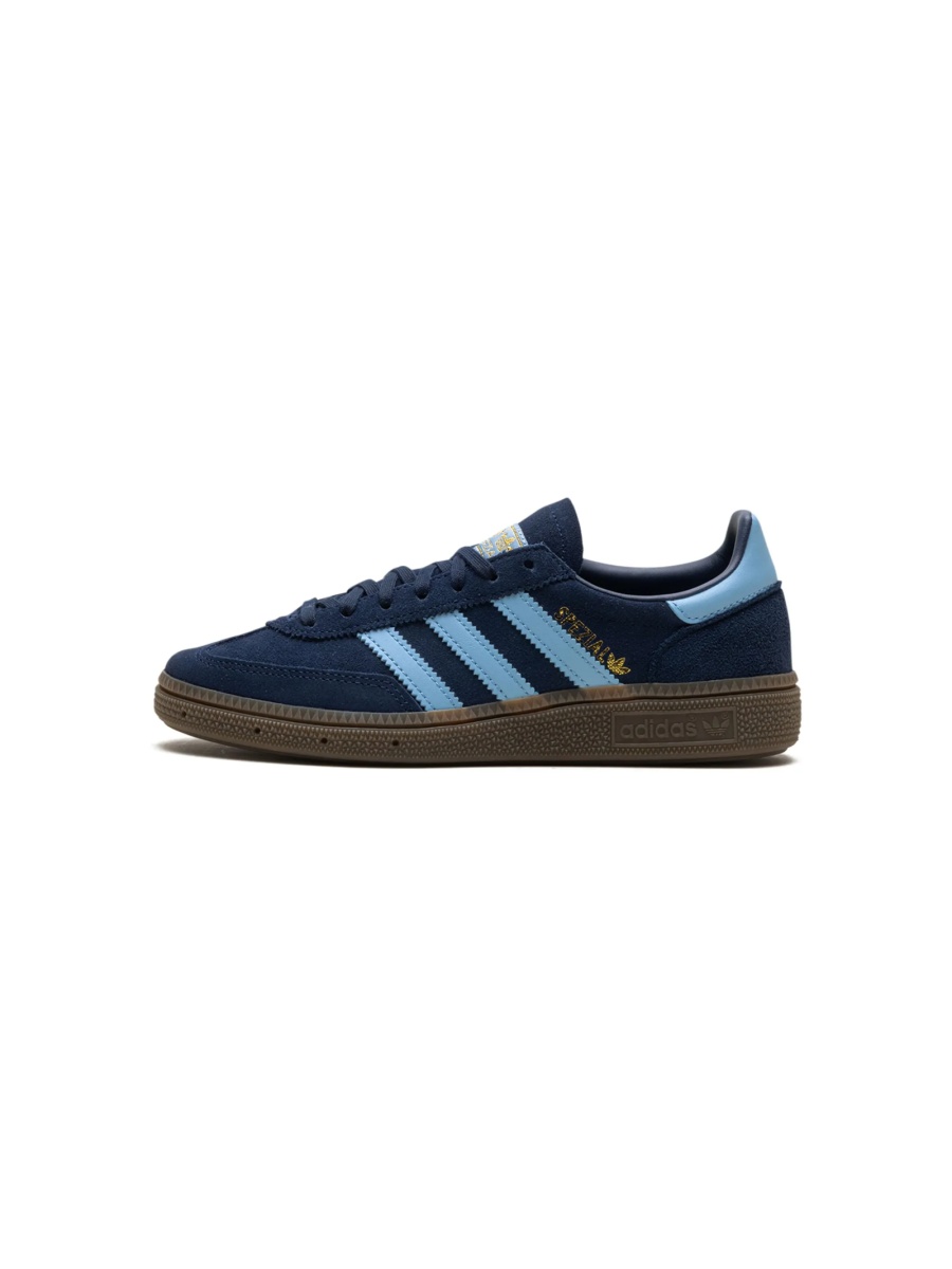 Sneakers adidas Originals albastri din poliuretan si piele intoarsa - Img 5