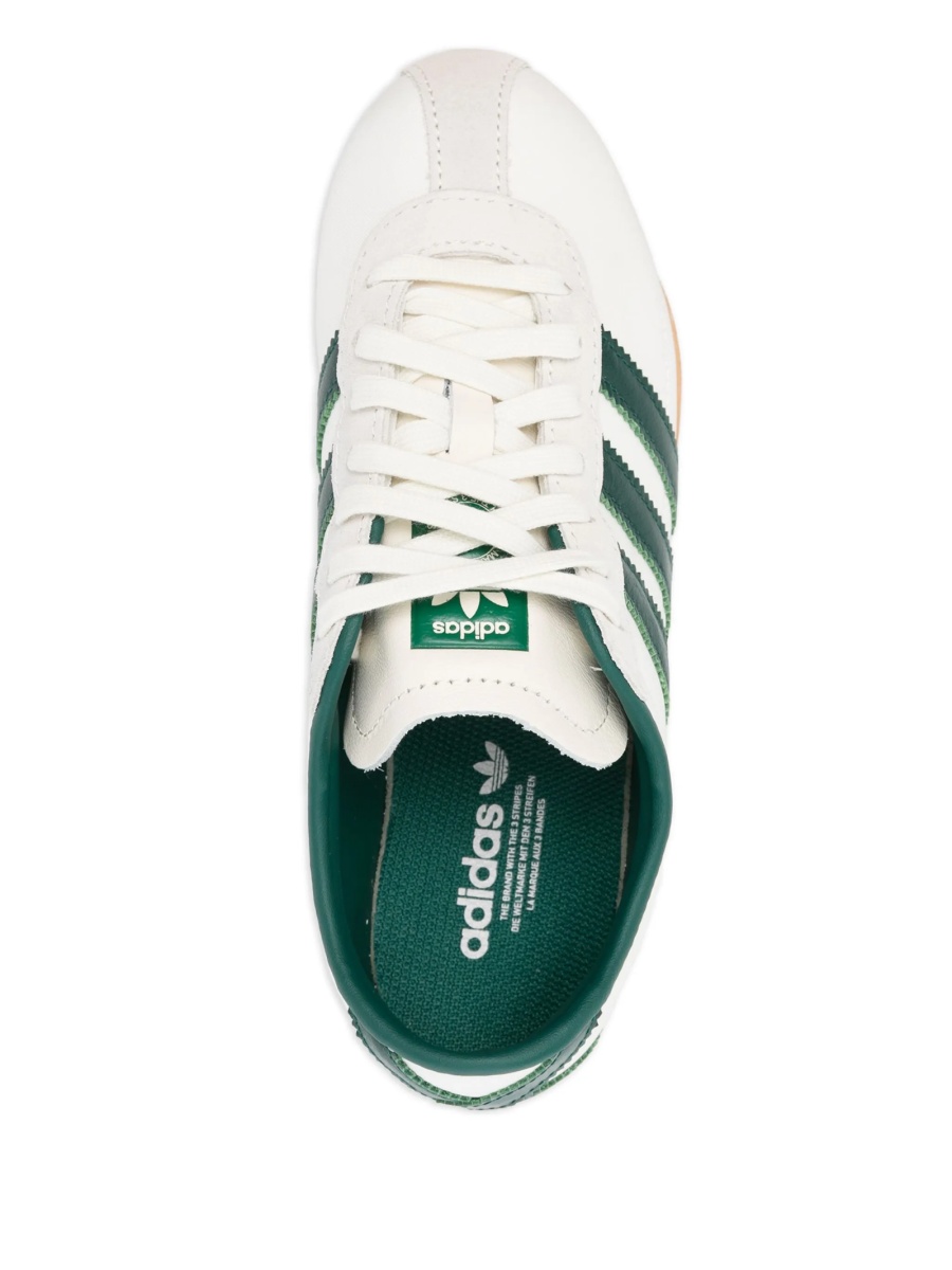Sneakers adidas Originals albi din nylon si piele intoarsa - Img 4