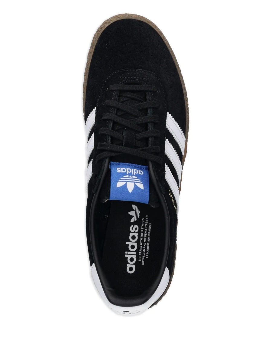 Sneakers adidas Originals negri din piele intoarsa si piele - Img 4
