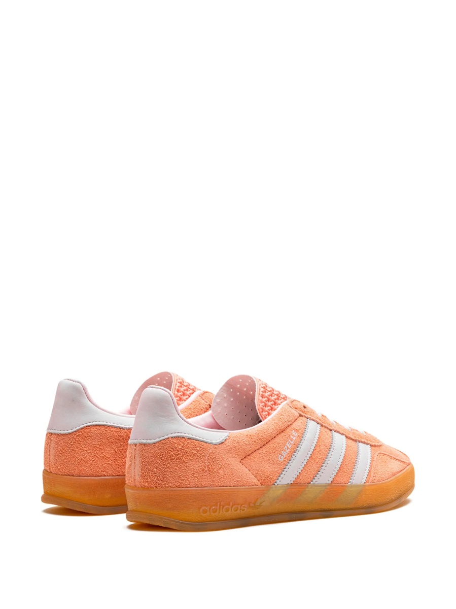Sneakers adidas Originals portocalii din piele intoarsa - Img 3