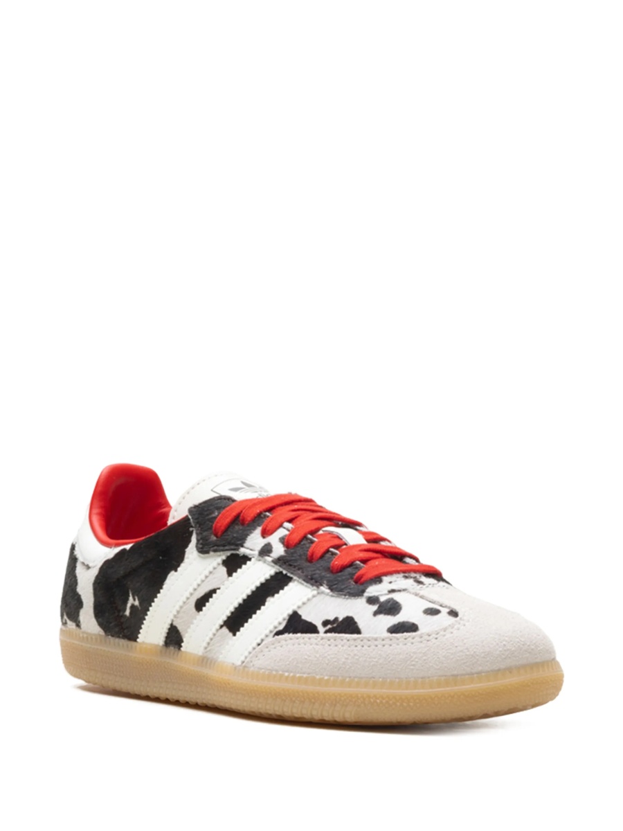 Sneakers adidas Originals samba albi din par de vitel si piele - Img 2