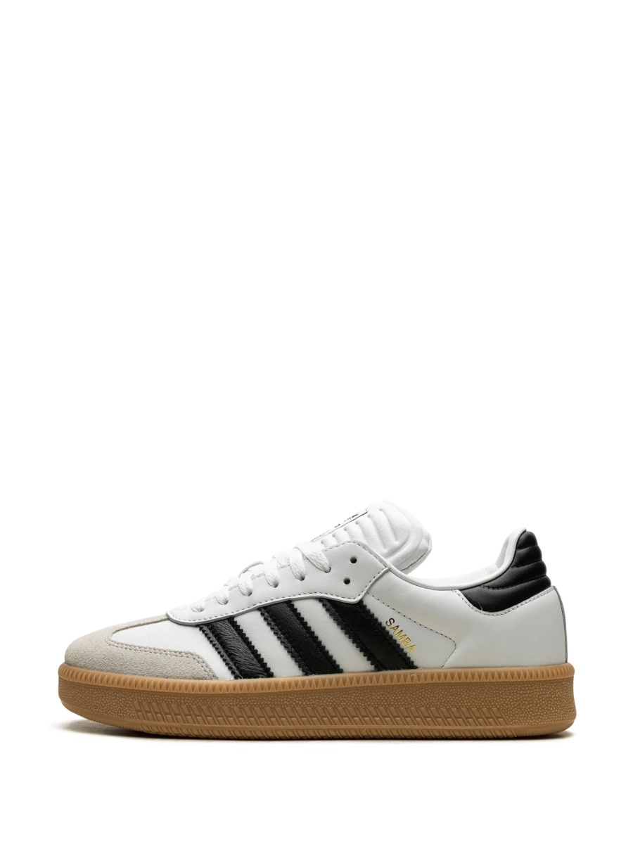 Sneakers adidas Originals samba albi din piele si piele intoarsa - Img 5