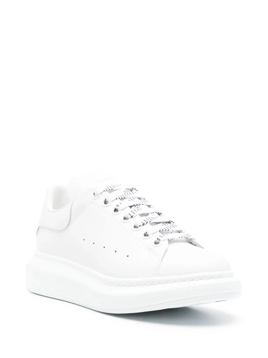 Sneakers Alexander McQueen albi din piele 'Bianca' - Img 5