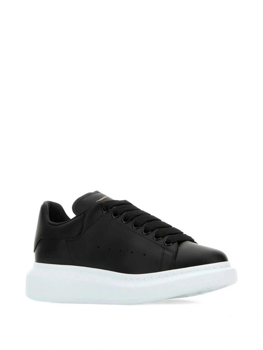 Sneakers Alexander McQueen negri din piele 'Alexander McQueen' - Img 5