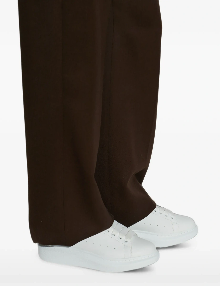 Sneakers Alexander McQueen 'Oversized' albi din piele - Img 8