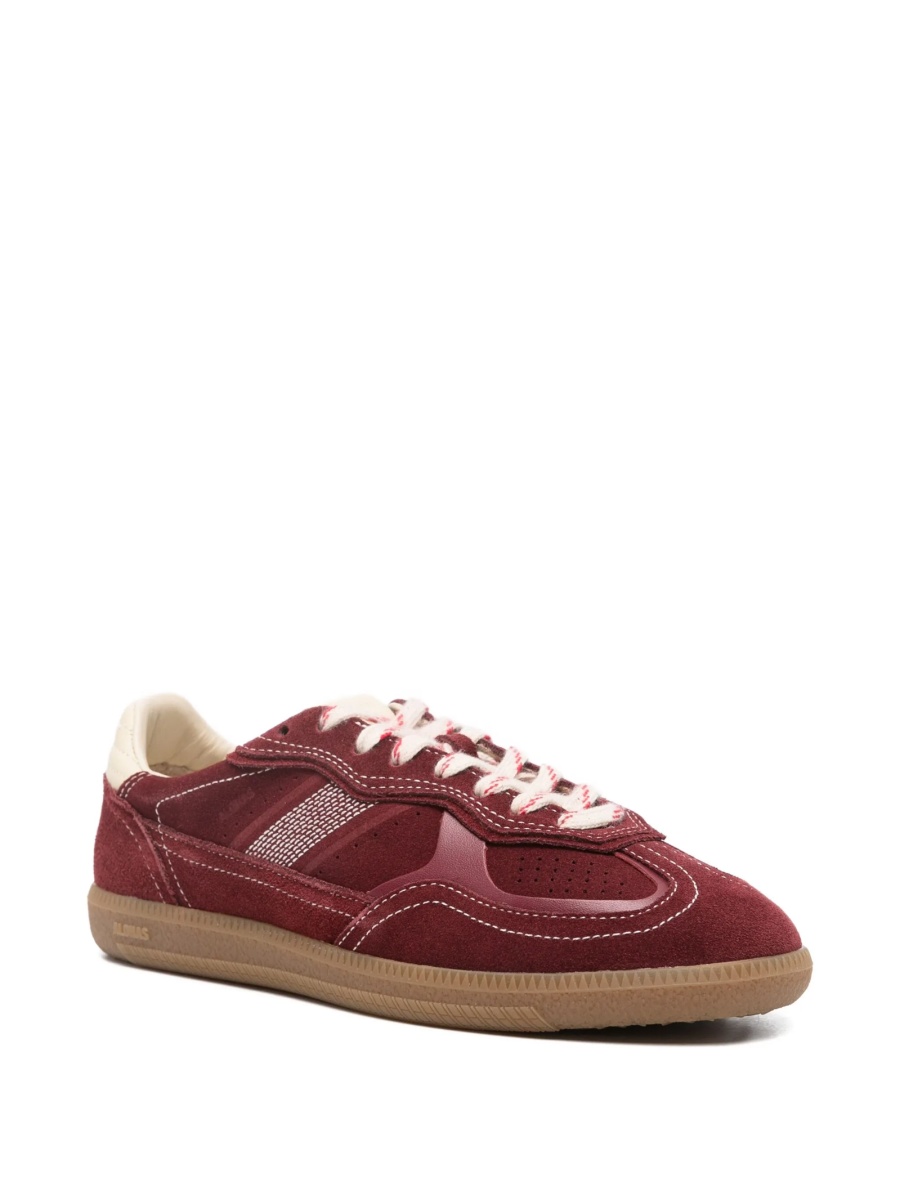 Sneakers Alohas rosii din piele intoarsa si bumbac - Img 2