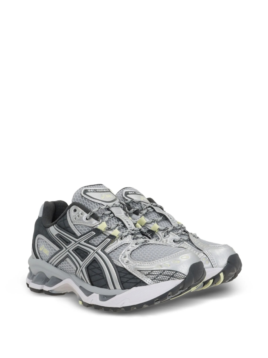 Sneakers ASICS gri din material textil si piele eco - Img 2