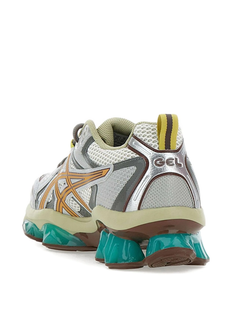 Sneakers ASICS gri din plasa si piele eco - Img 3