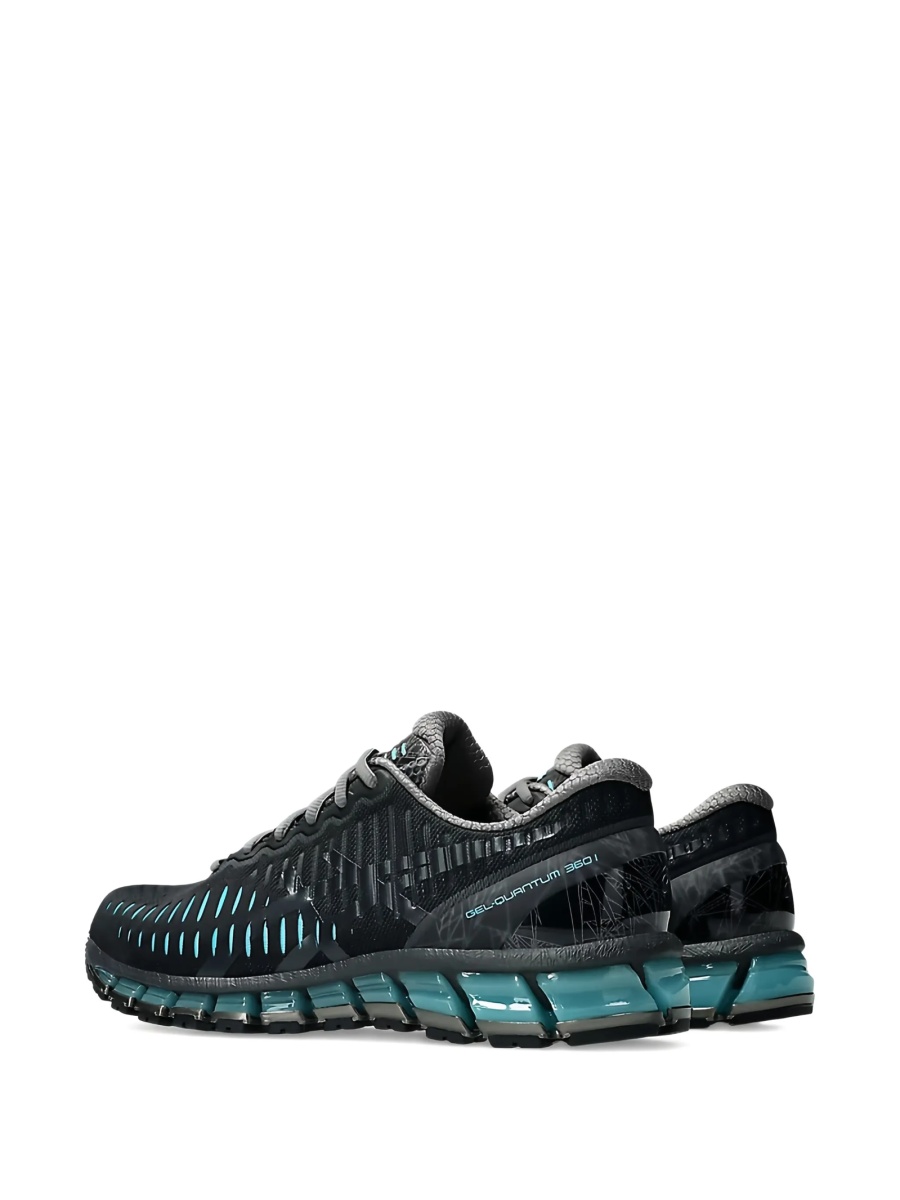 Sneakers ASICS negri din material textil - Img 4