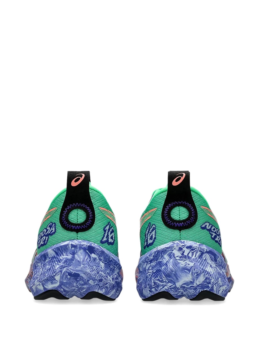 Sneakers ASICS verzi din material textil - Img 3