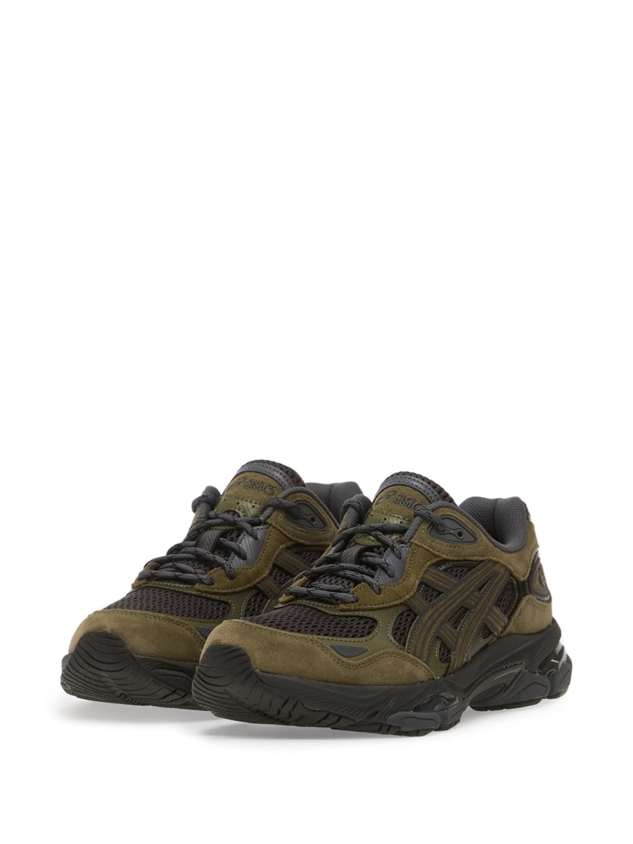 Sneakers ASICS verzi din piele intoarsa si poliuretan - Img 2