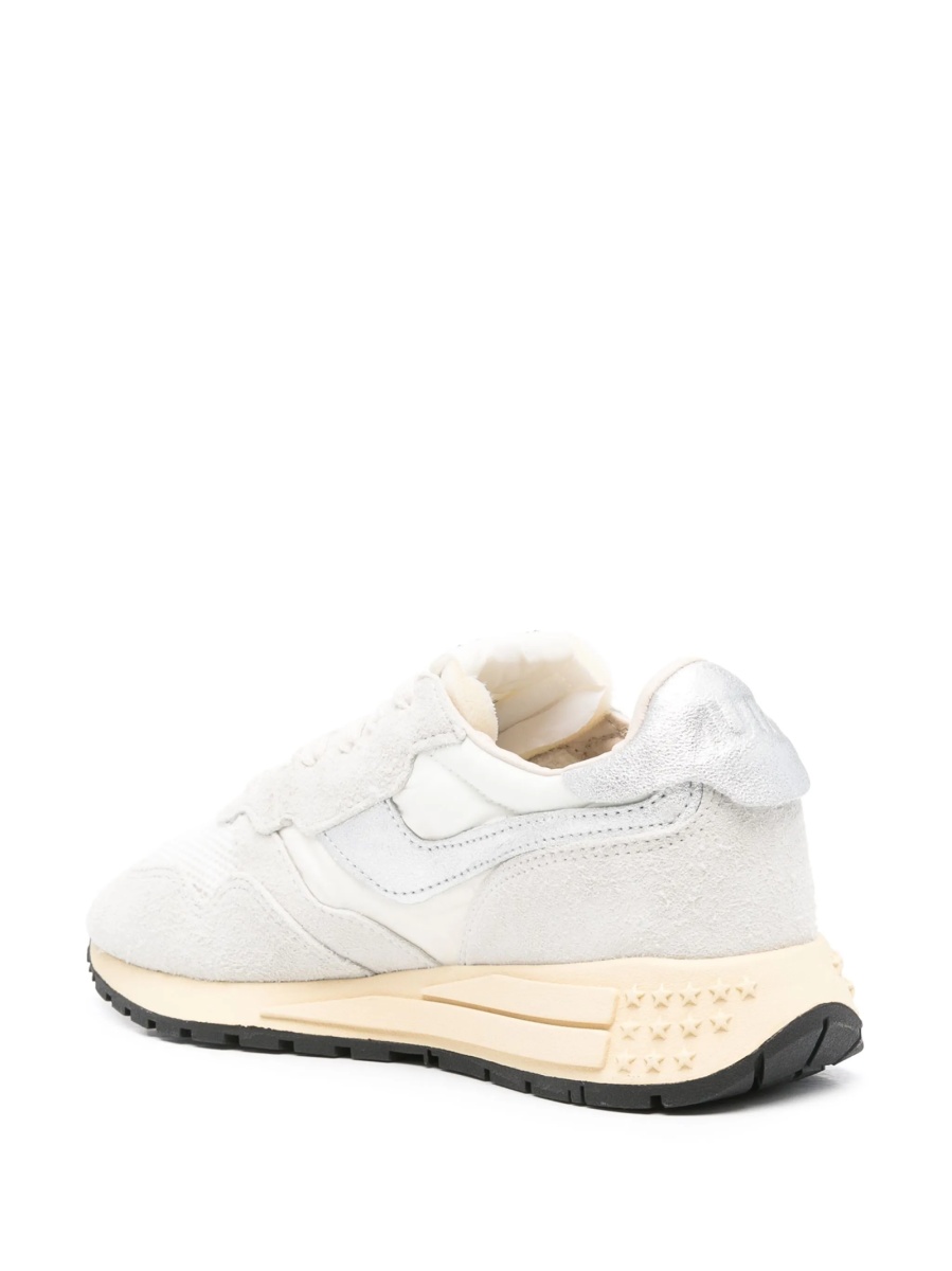 Sneakers AUTRY albi din material textil si piele - Img 3