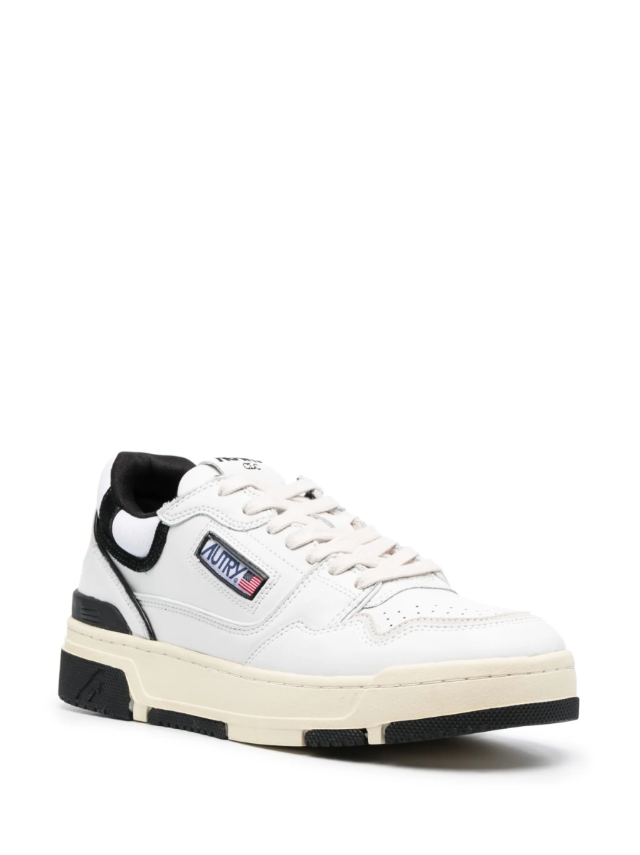 Sneakers AUTRY albi din material textil si piele - Img 2