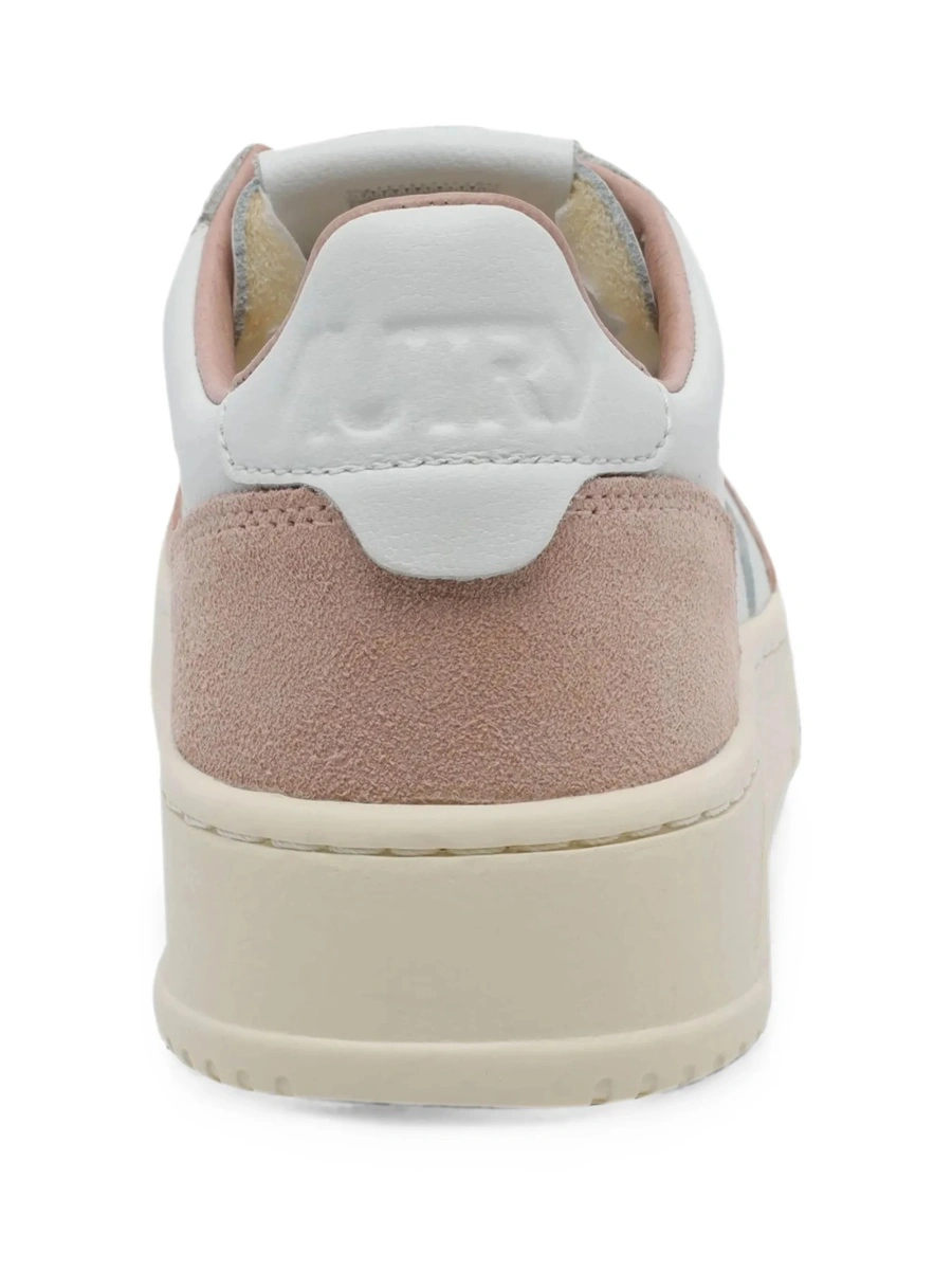 Sneakers AUTRY albi din piele intoarsa si piele - Img 3