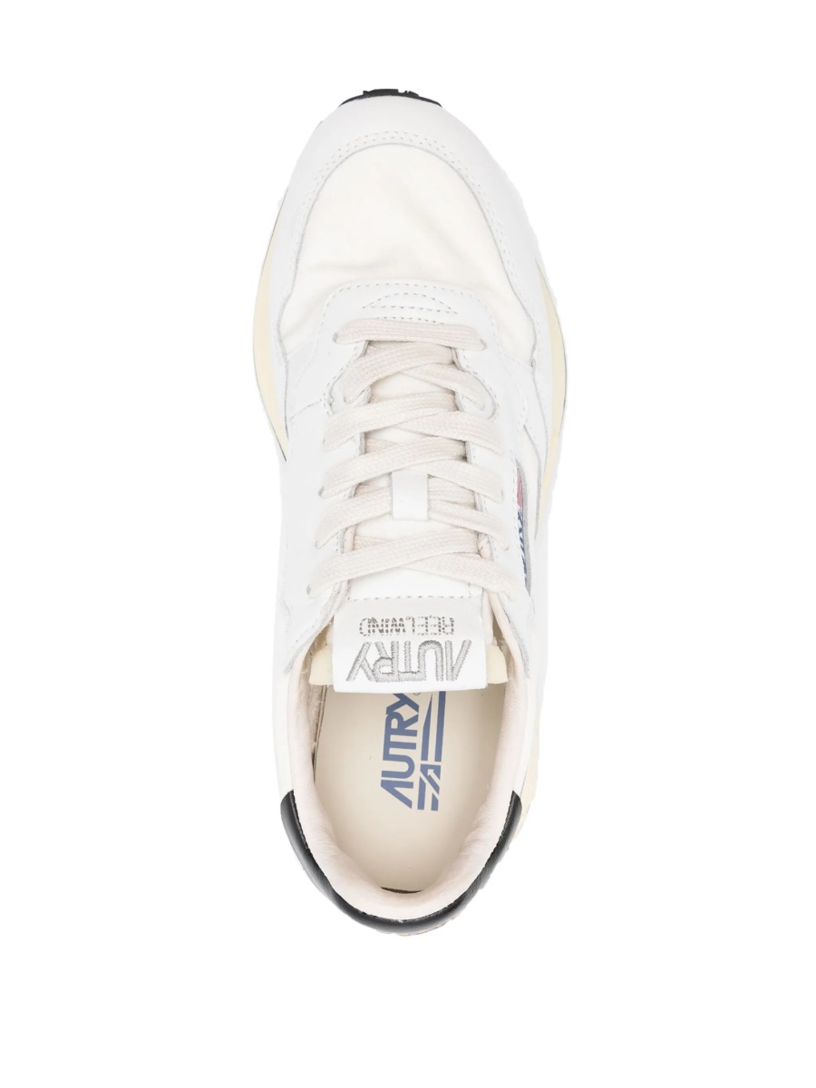 Sneakers AUTRY albi din piele si nylon - Img 4