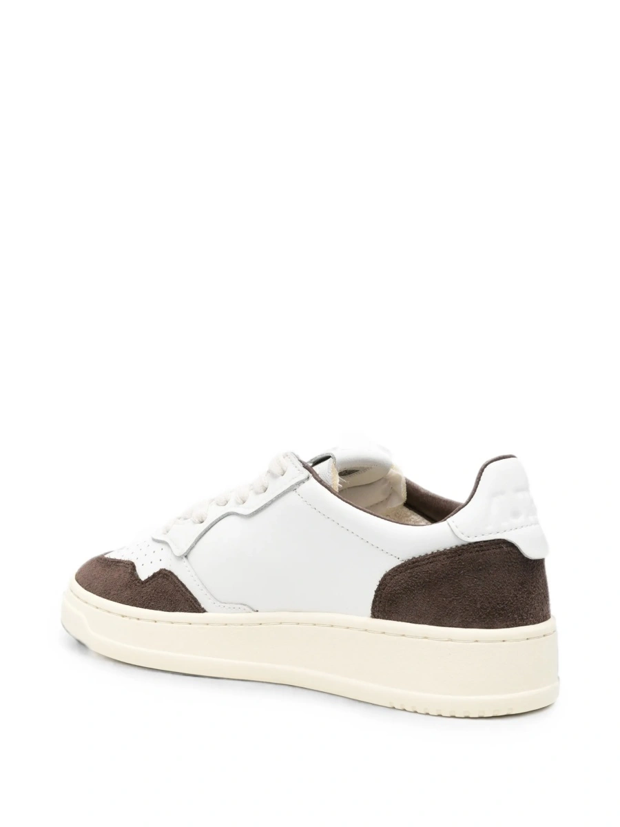 Sneakers AUTRY albi din piele si piele intoarsa - Img 3