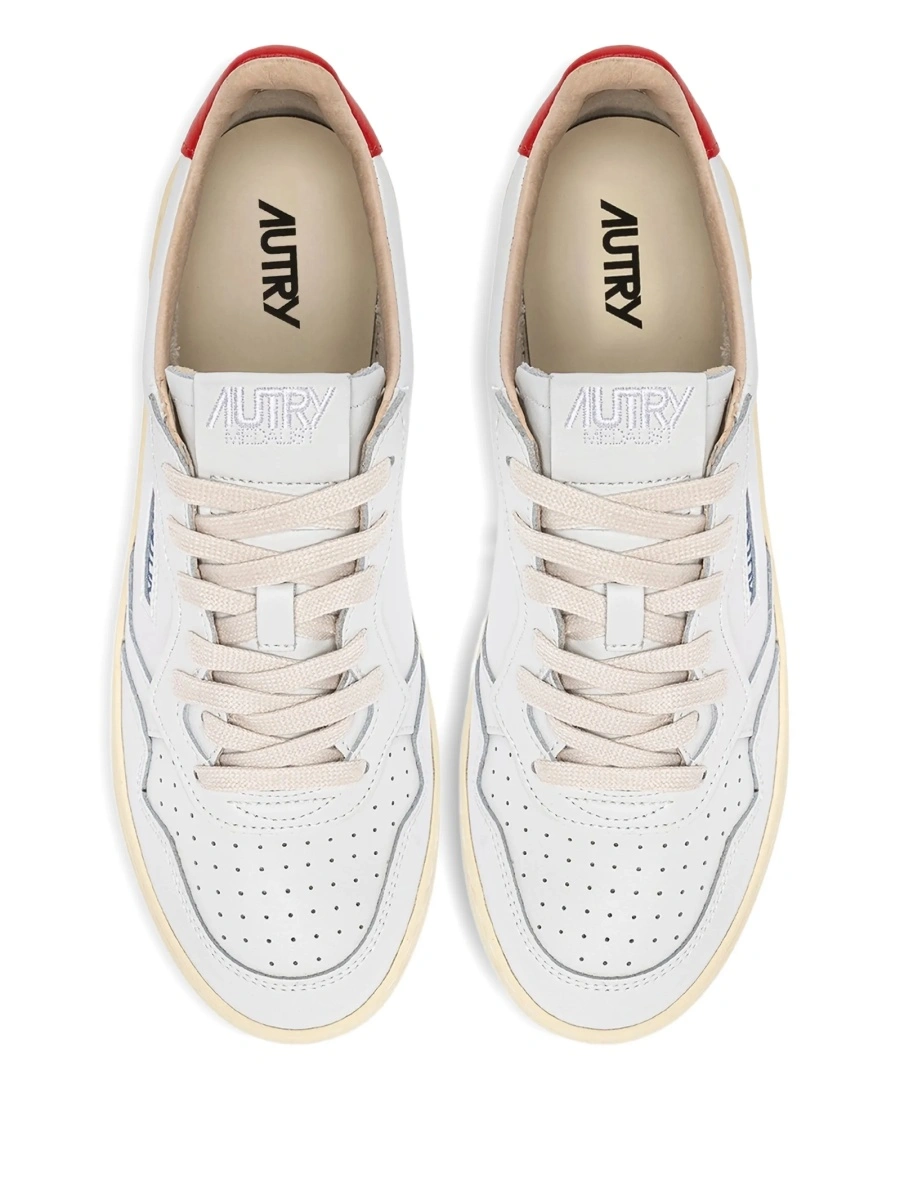 Sneakers AUTRY albi din piele - Img 4