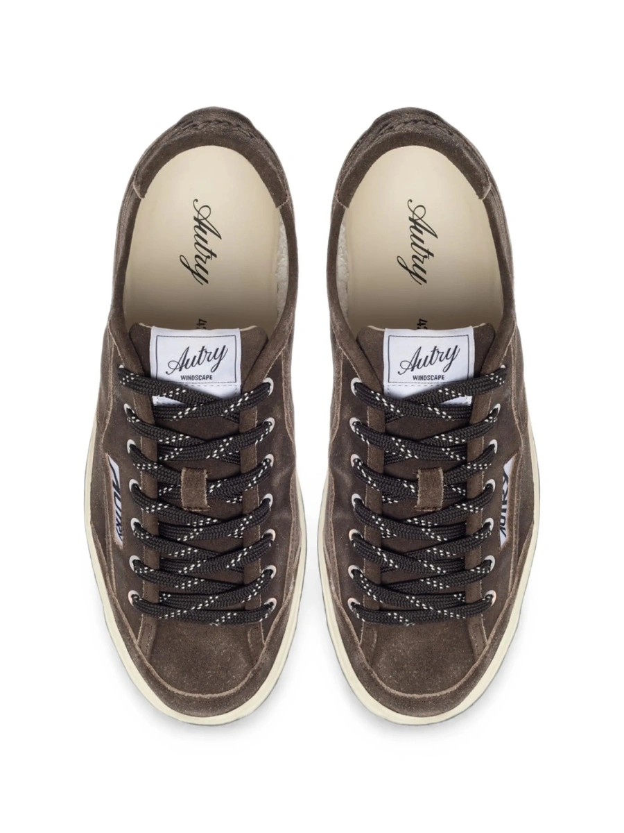 Sneakers AUTRY maro din piele intoarsa - Img 4