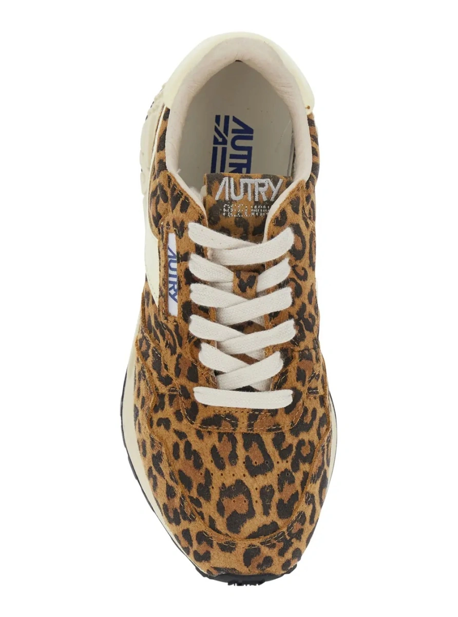 Sneakers AUTRY maro din piele - Img 4
