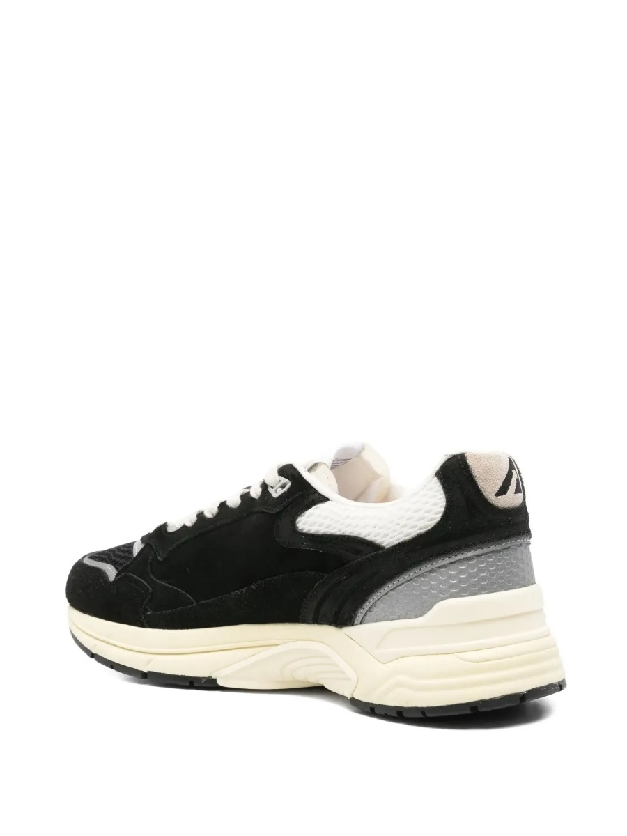 Sneakers AUTRY negri din piele intoarsa si material textil - Img 4